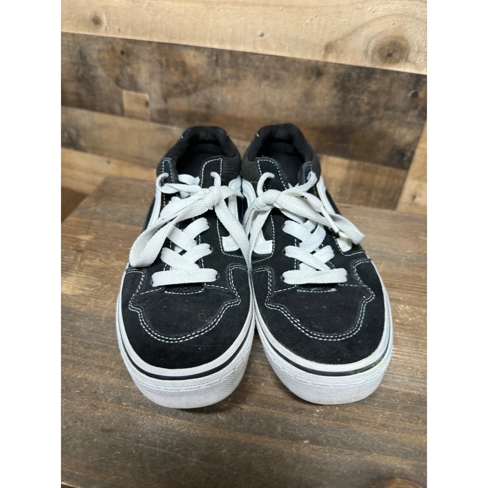 Vans Filmore Low Black White‎ Suede Canvas Skate Shoes Youth 6.0 Women's 8
